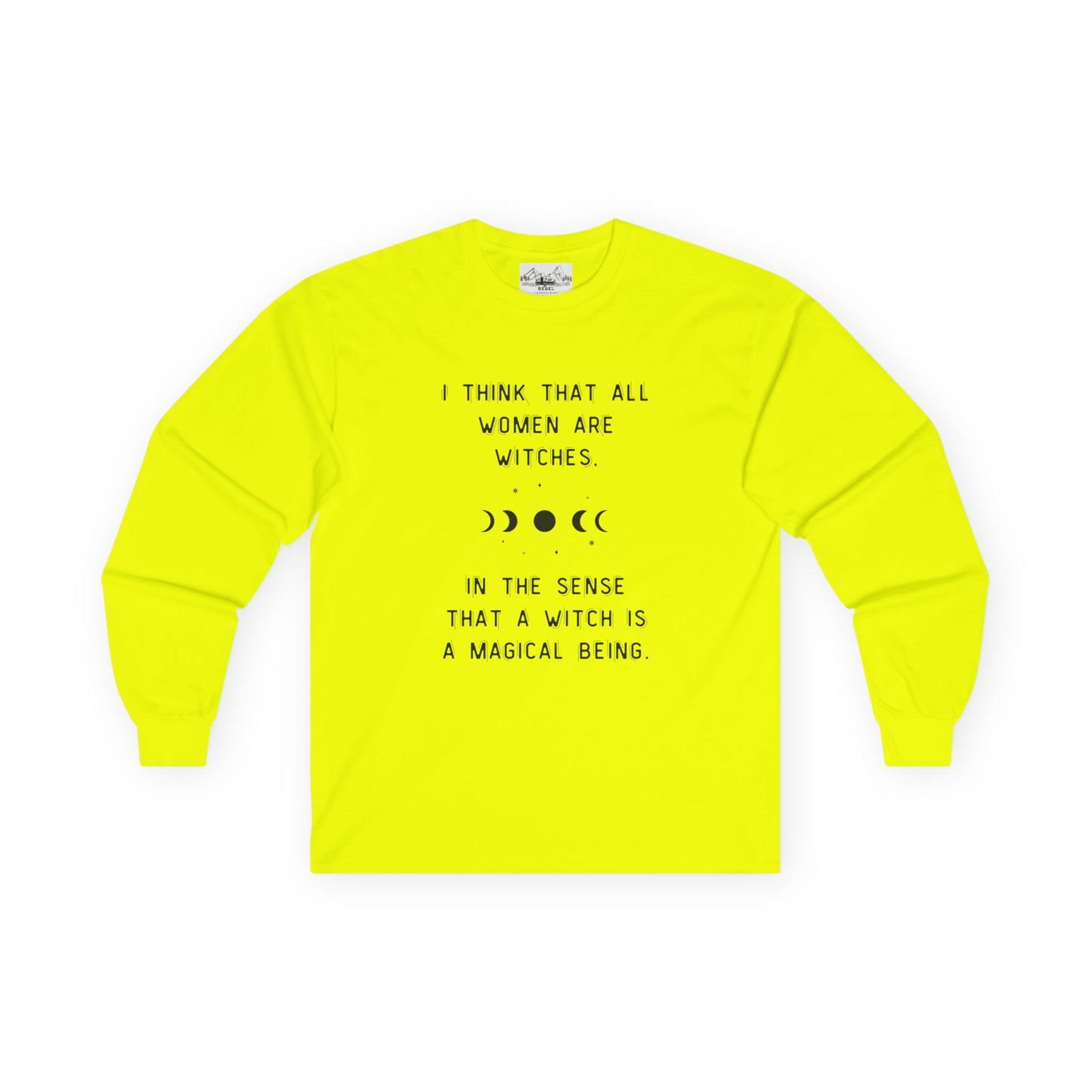 Empowered Witch Long-Sleeve Tee - Phases of the Moon