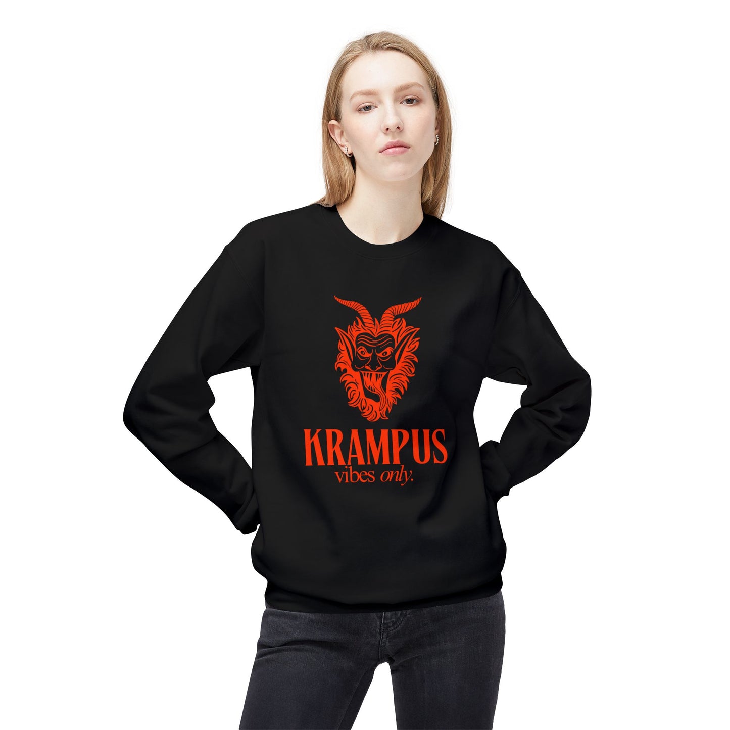 KRAMPUS Vibes Only Vintage Crewneck Sweatshirt