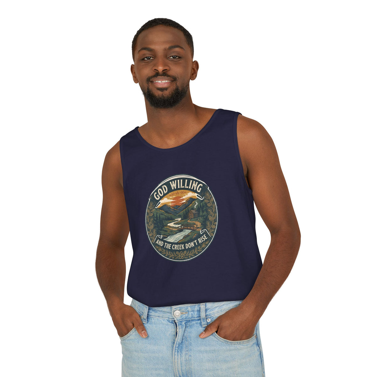 Creek Don't Rise Appalachian Motto Tank Top