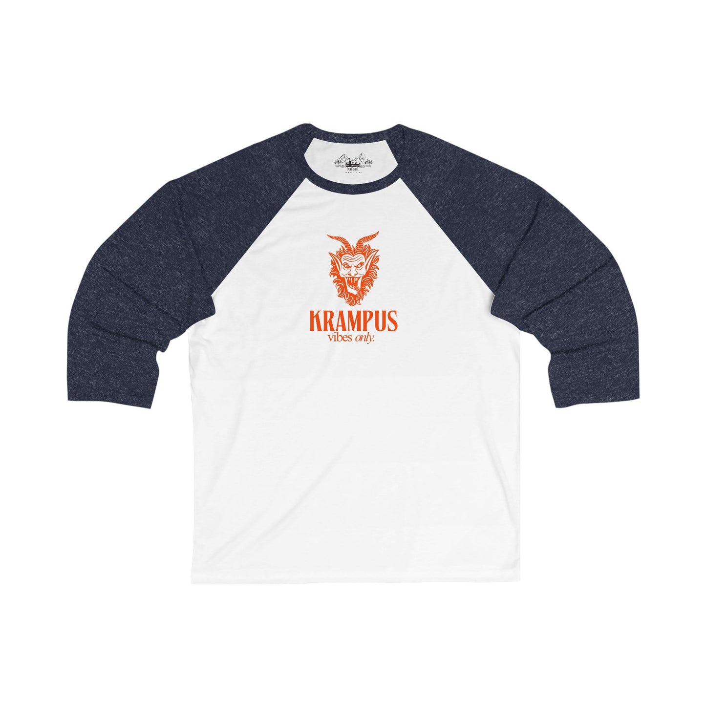 KRAMPUS Vibes Only Vintage Baseball Tee (Unisex 3/4 Sleeve)