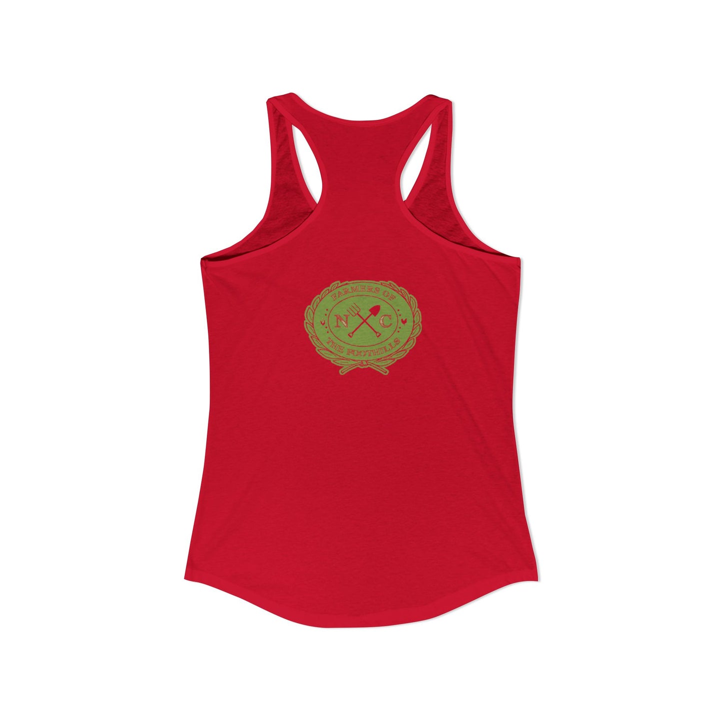 NC Farmers of the Foothills "This Is My Crop Top" Racerback Tank Top
