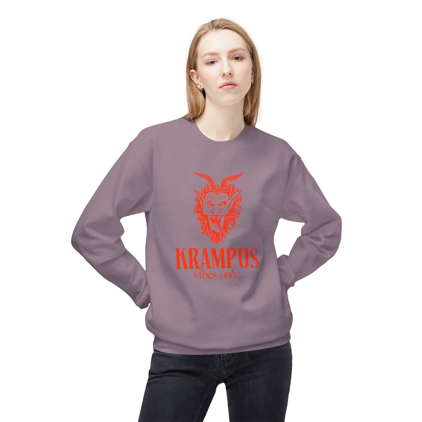 KRAMPUS Vibes Only Vintage Crewneck Sweatshirt