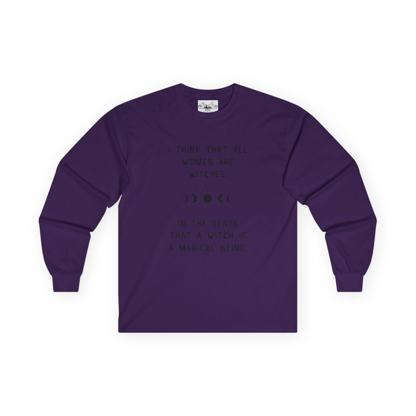 Empowered Witch Long-Sleeve Tee - Phases of the Moon