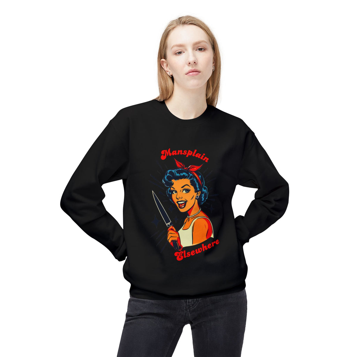 Mansplain Elsewhere Crewneck Sweatshirt