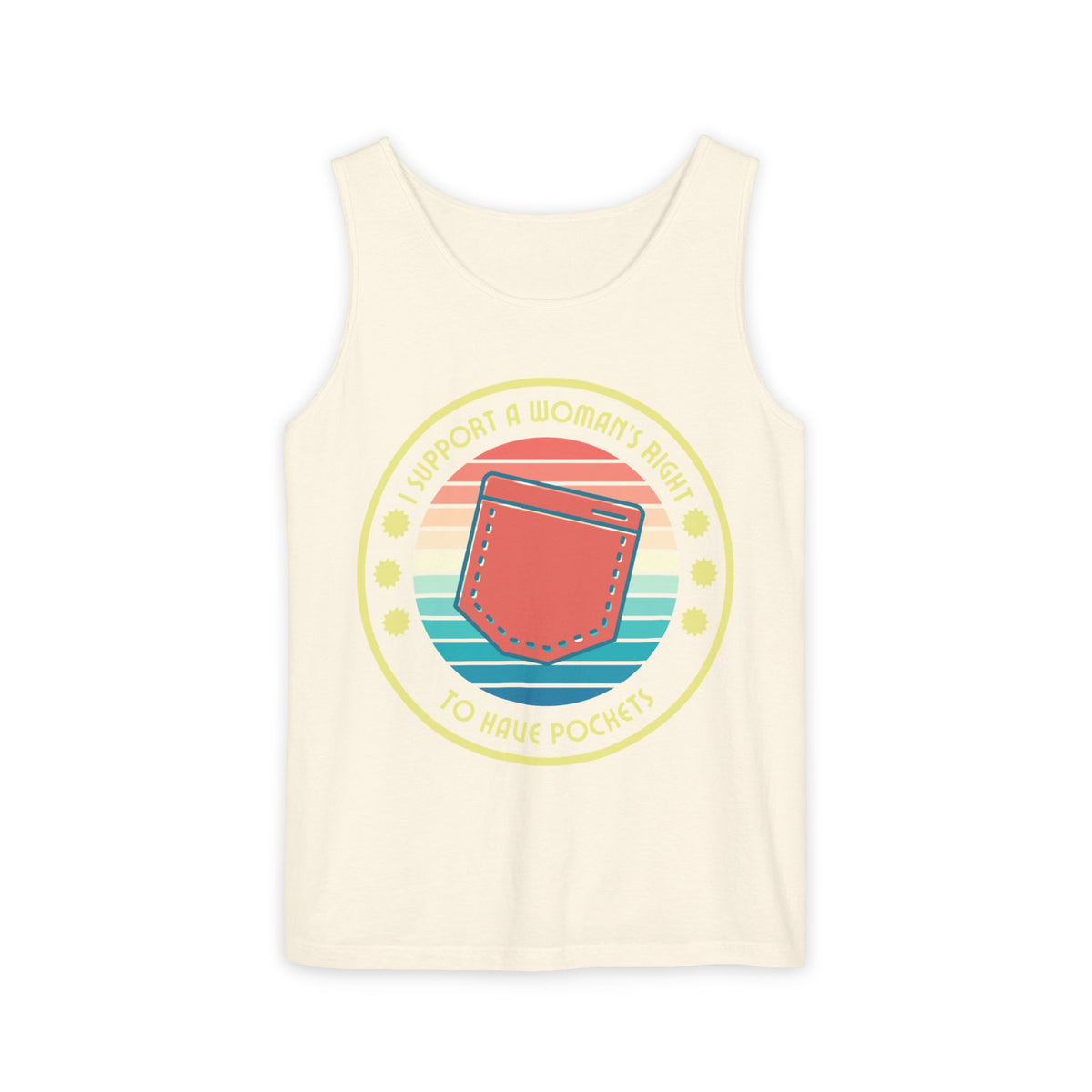 I Support a Woman’s Right to Have Pockets – Unisex Jersey Tank