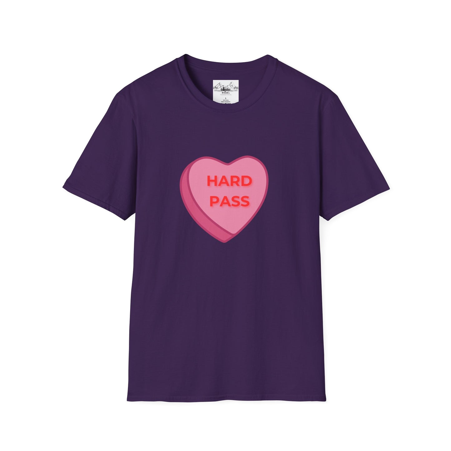 Hard Pass Candy Heart Crew Neck Tee