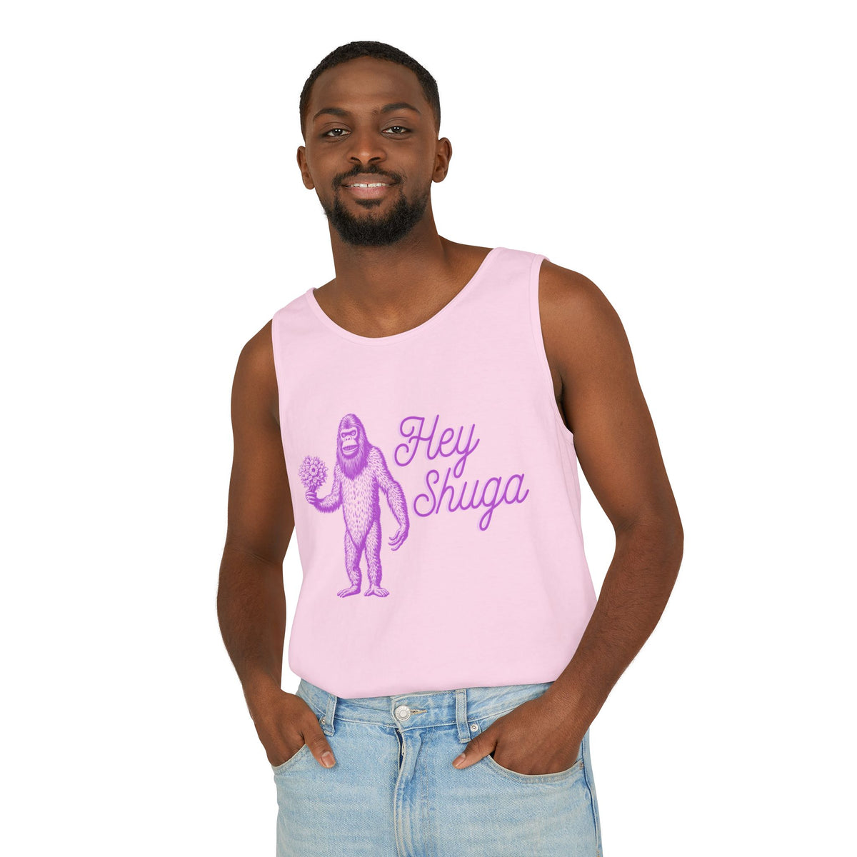 Hey Shuga Bigfoot Unisex Tank Top