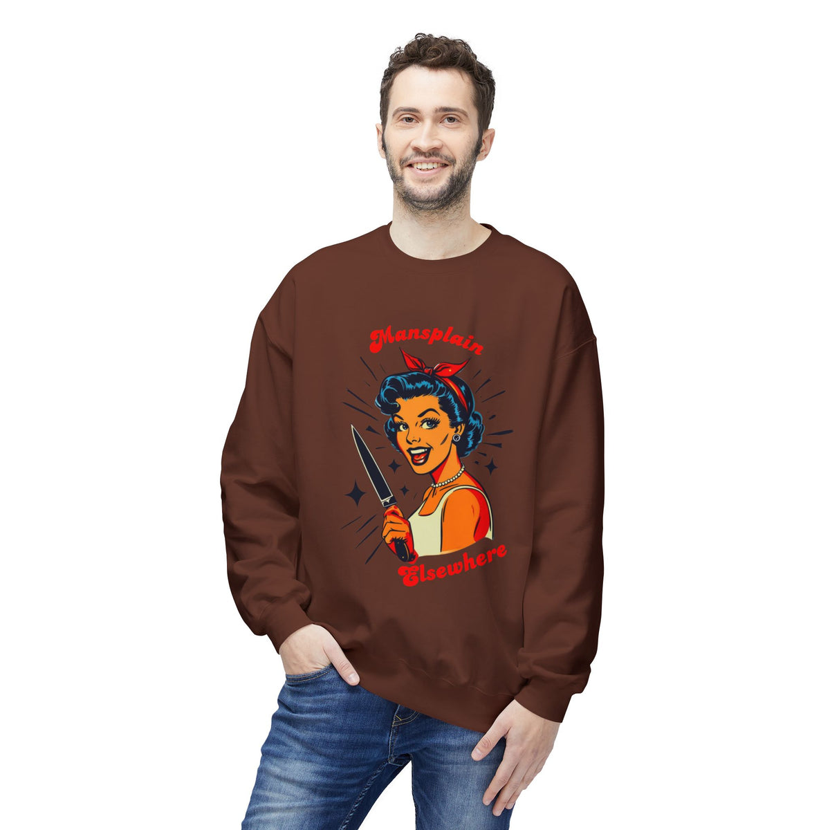 Mansplain Elsewhere Crewneck Sweatshirt