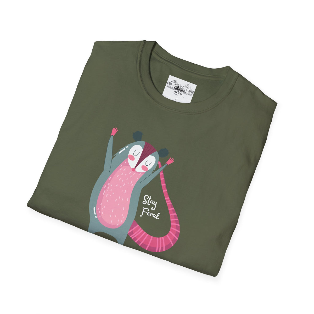 Stay Feral – Happy Possum T-Shirt