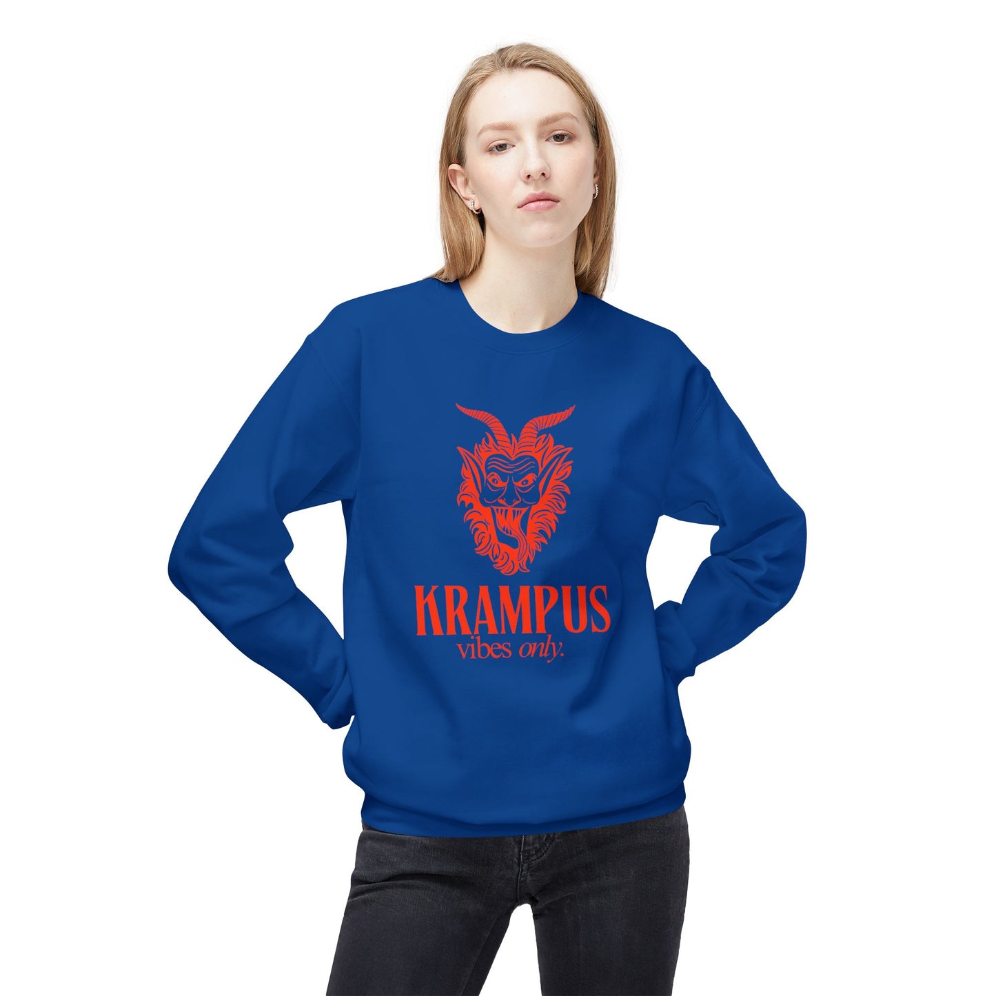 KRAMPUS Vibes Only Vintage Crewneck Sweatshirt