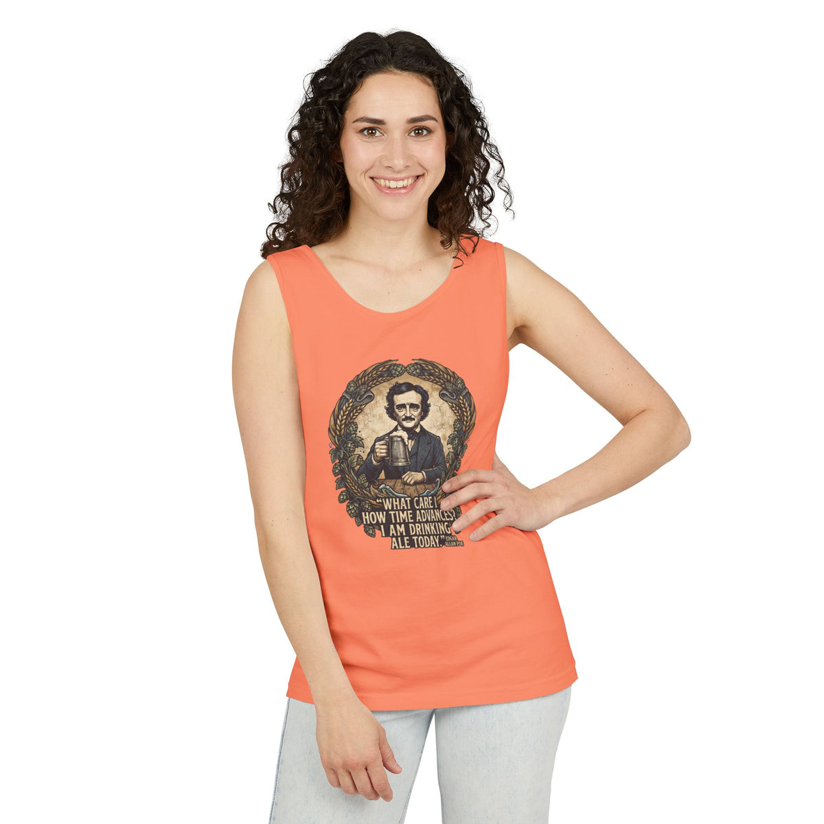 I Am Drinking Ale Today Edgar Allan Poe Tank Top