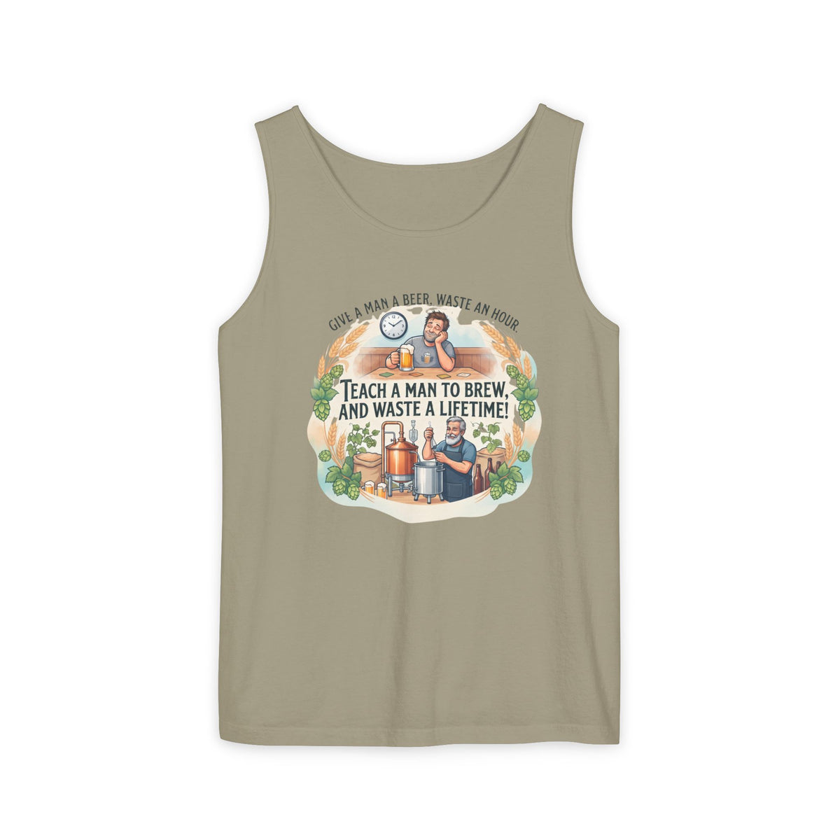 Teach a Man to Brew Beer Tank Top