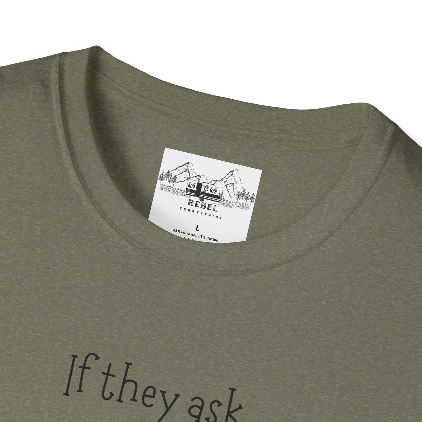 If They Ask You Never Saw Me – Bigfoot Banana T-Shirt | Unisex Softstyle Tee