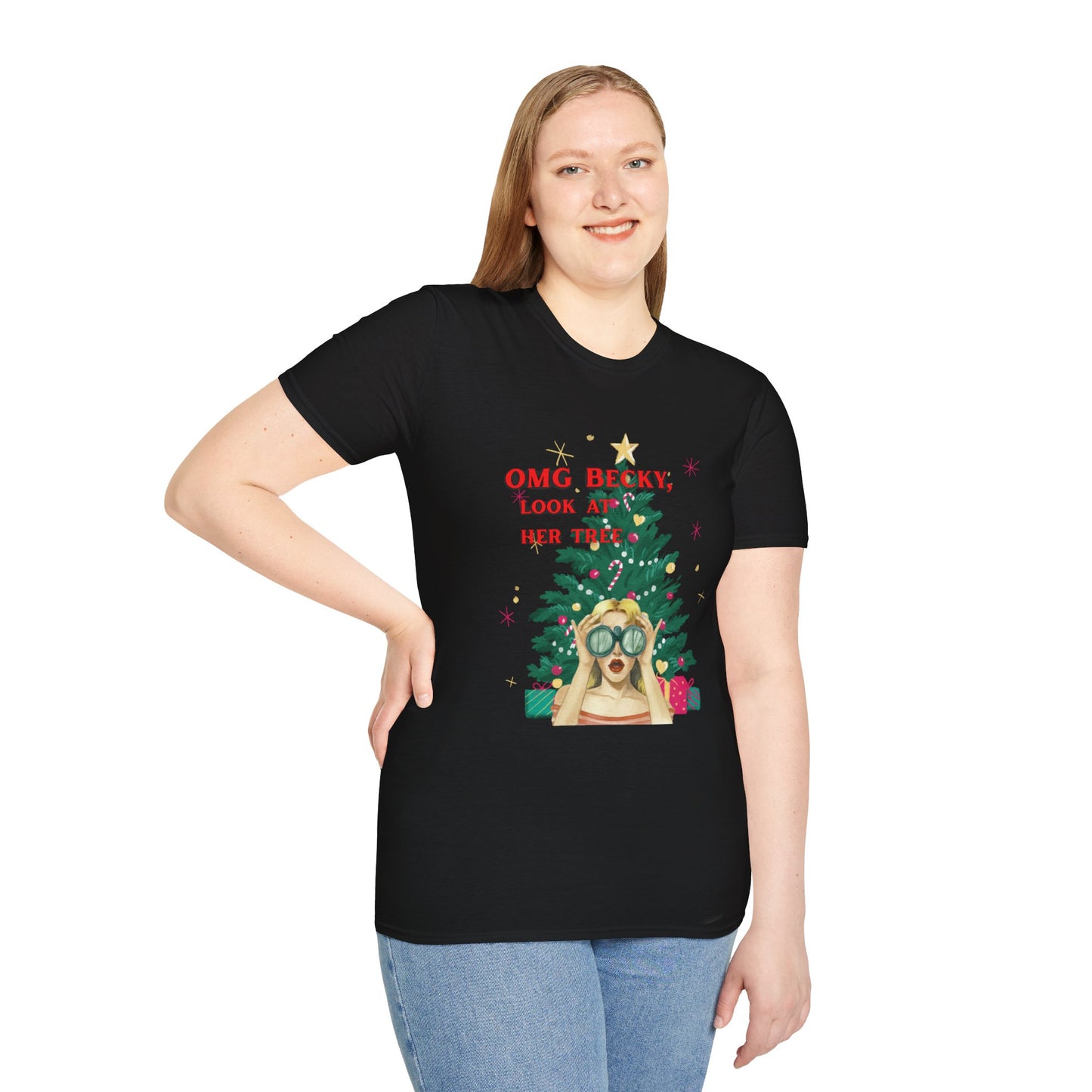 OMG Becky, Look at Her Tree - Vintage Holiday Rap Tee