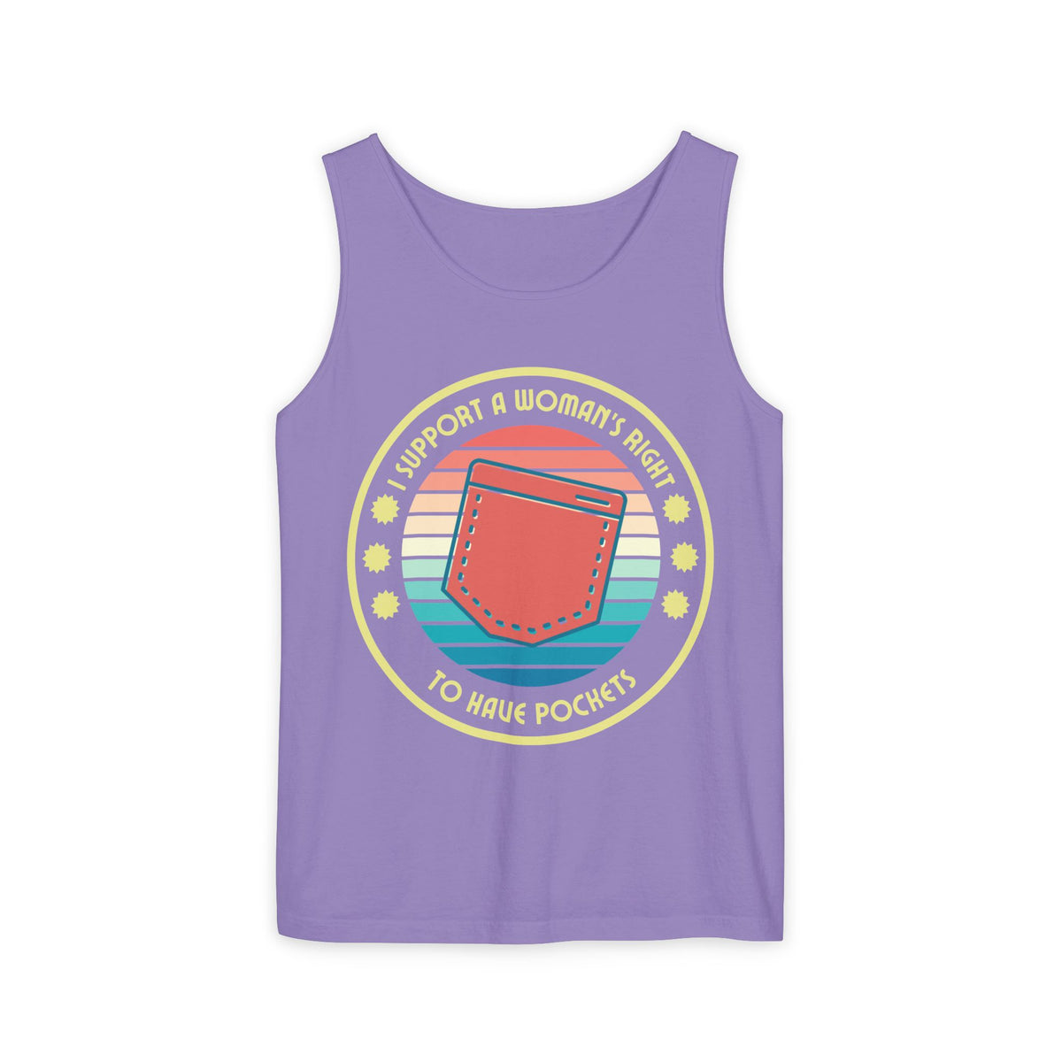I Support a Woman’s Right to Have Pockets – Unisex Jersey Tank