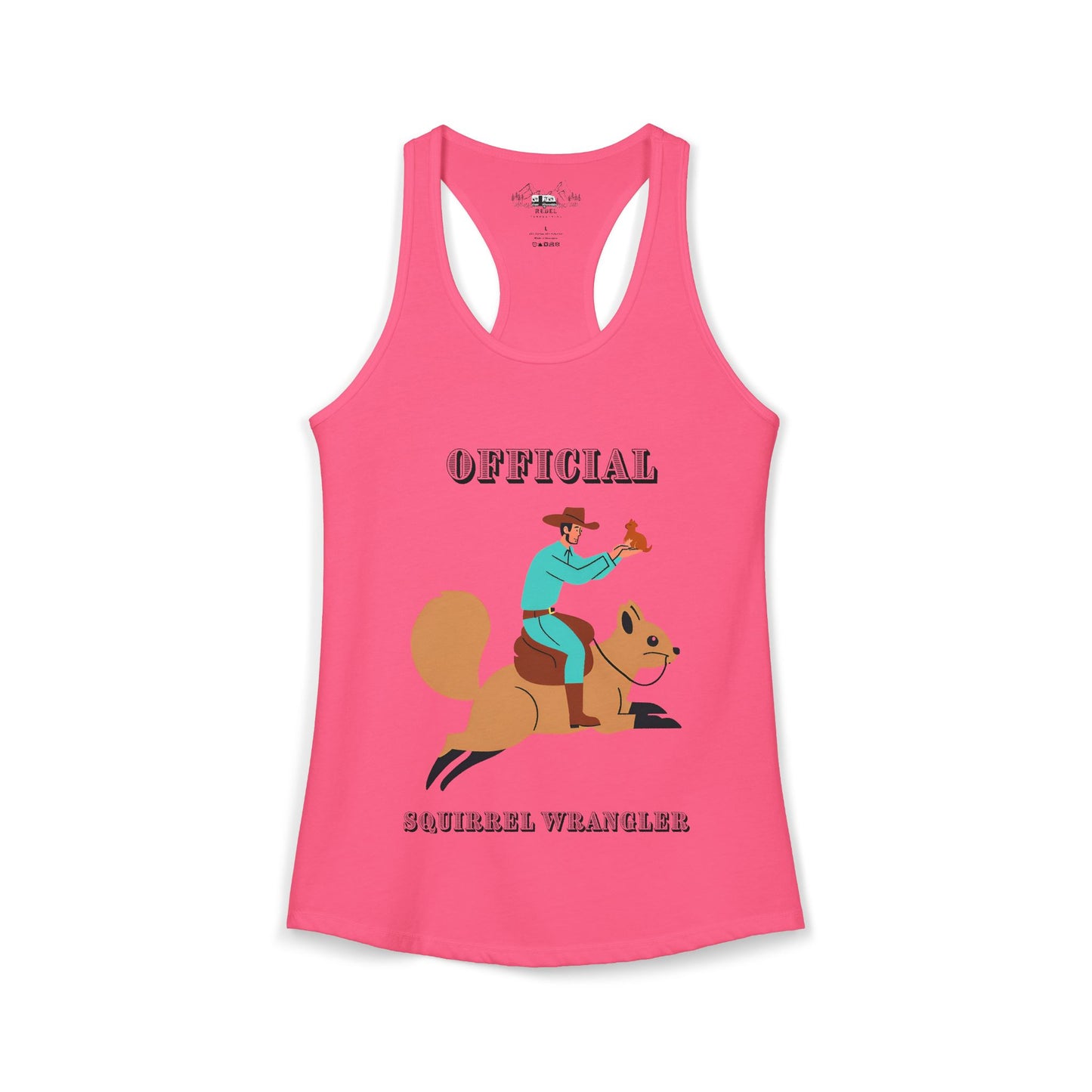 Official Squirrel Wrangler Women's Racerback Tank Top