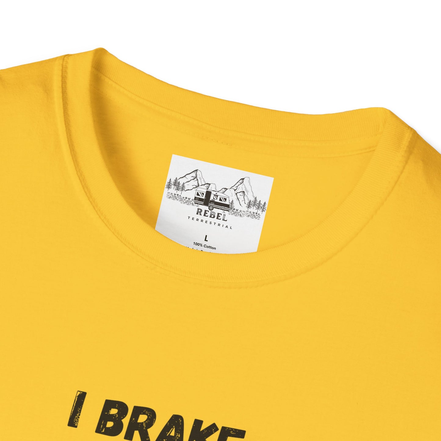 I Brake for Turtles – Funny Motorcycle & Wildlife Awareness Tee