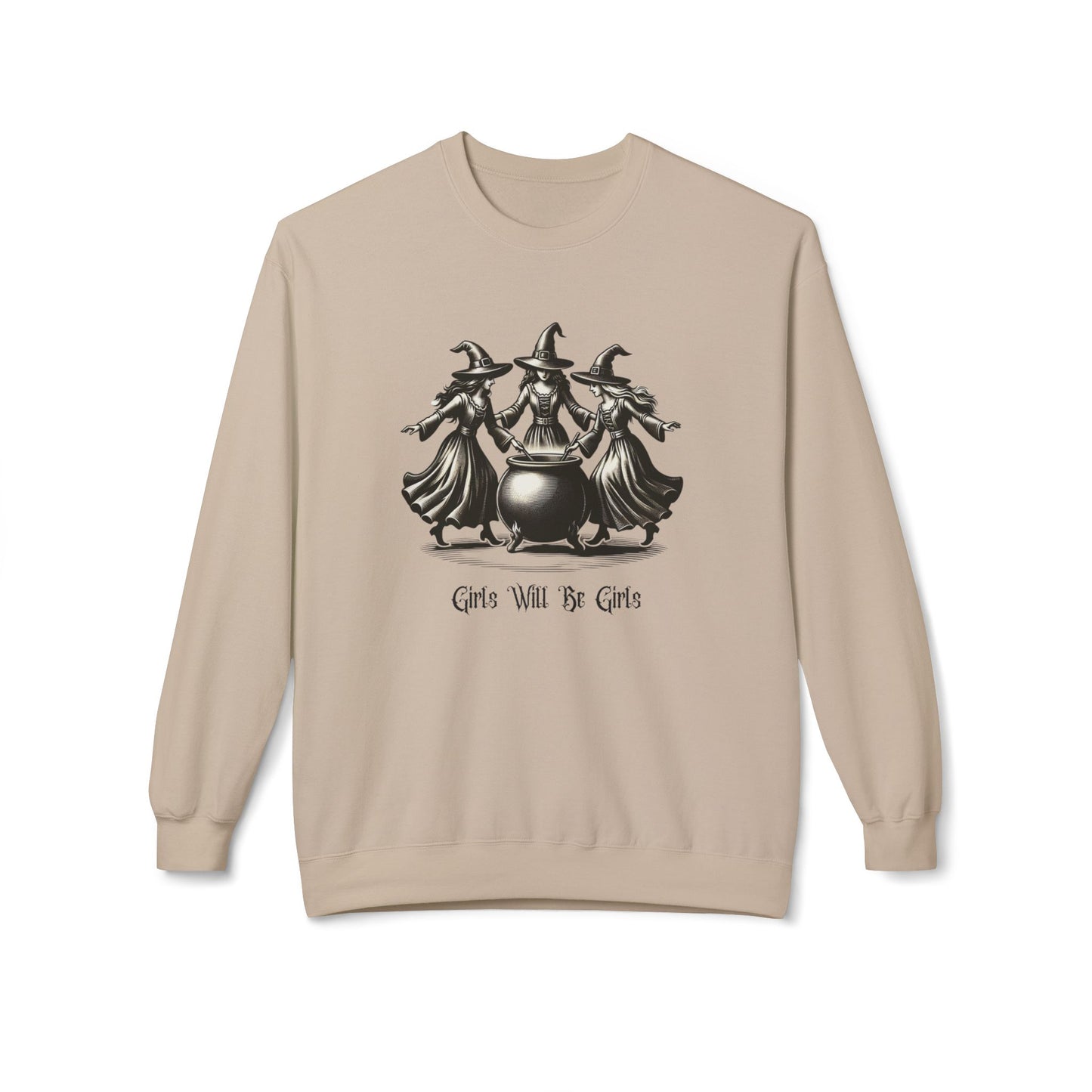 "Girls Will Be Girls" Witches Unisex Crewneck Sweatshirt