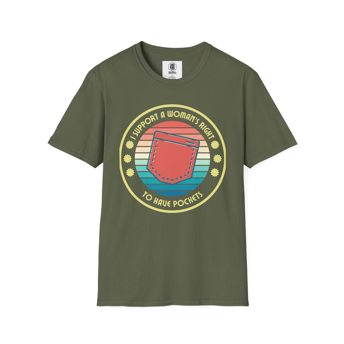I Support a Woman’s Right to Have Pockets – Retro T-Shirt