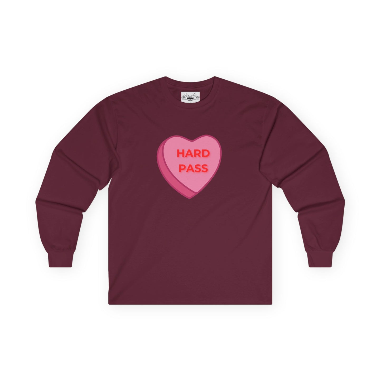 Hard Pass Candy Heart Long Sleeve Tee