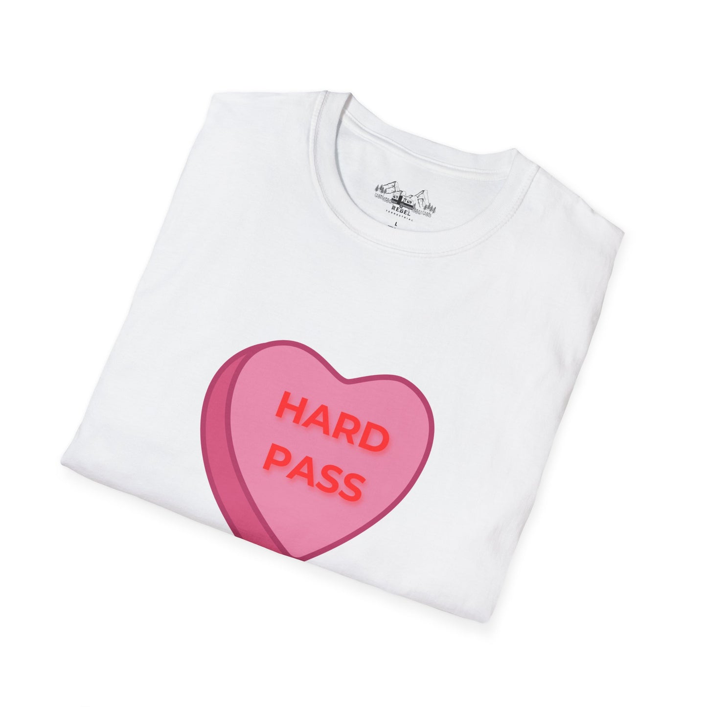 Hard Pass Candy Heart Crew Neck Tee