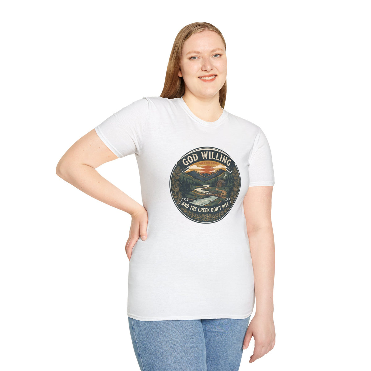 Creek Don't Rise Appalachian Motto T-Shirt
