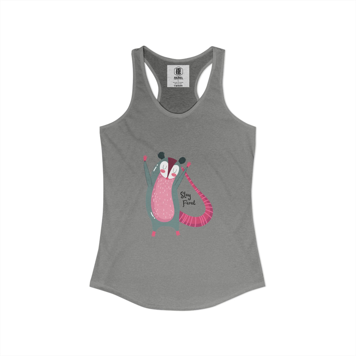 Stay Feral – Possum Women’s Racerback Tank