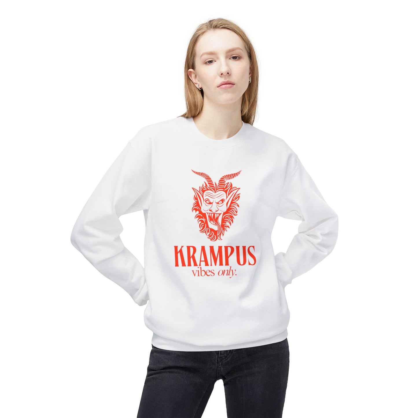 KRAMPUS Vibes Only Vintage Crewneck Sweatshirt