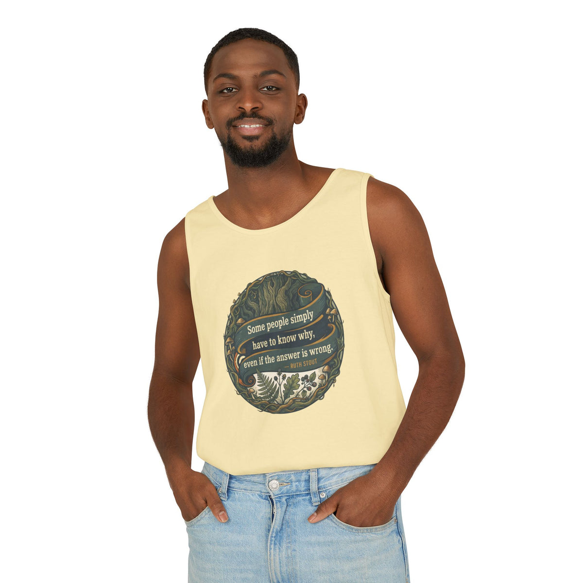 Ruth Stout Quote – Unisex Jersey Tank
