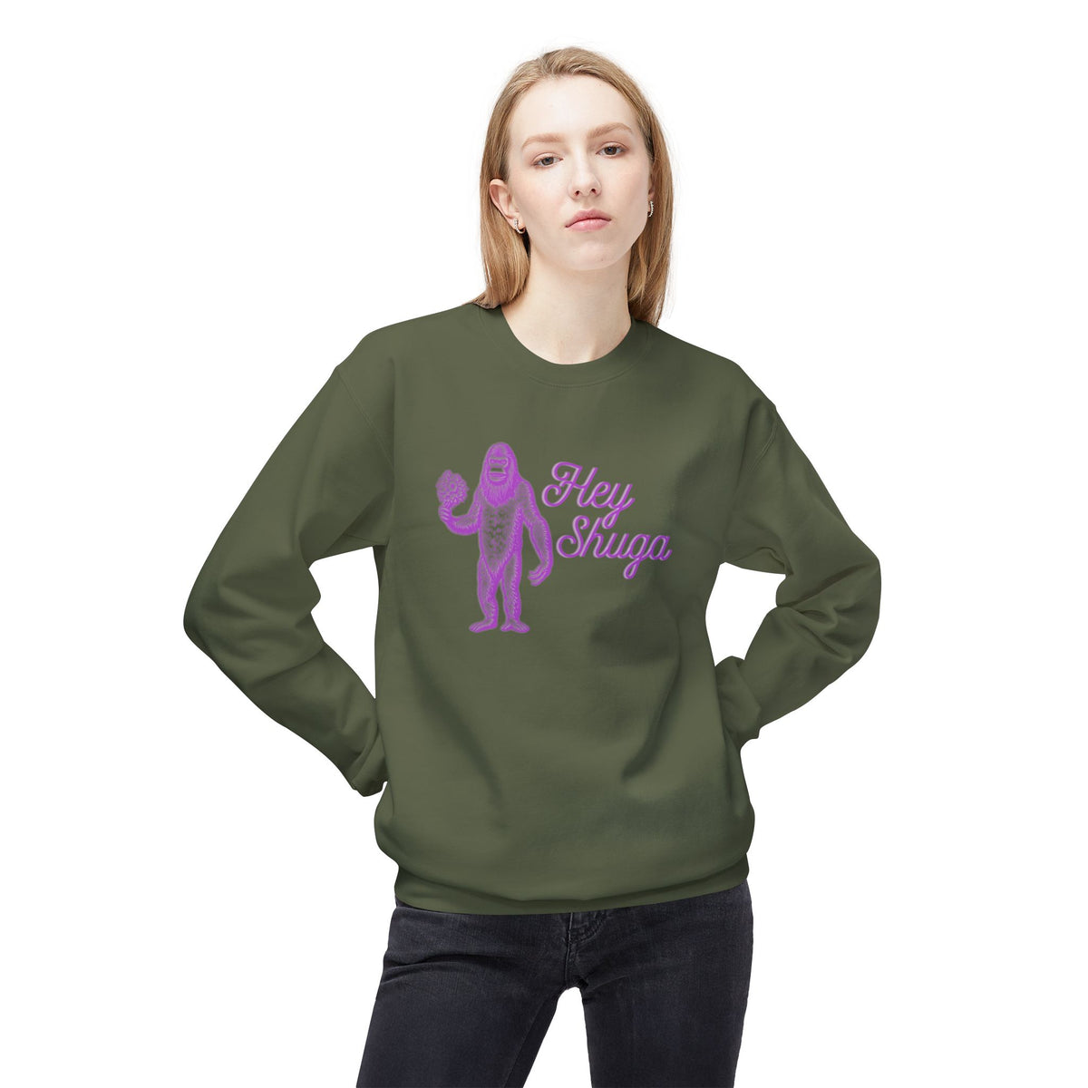 Hey Shuga Bigfoot Crewneck Sweatshirt