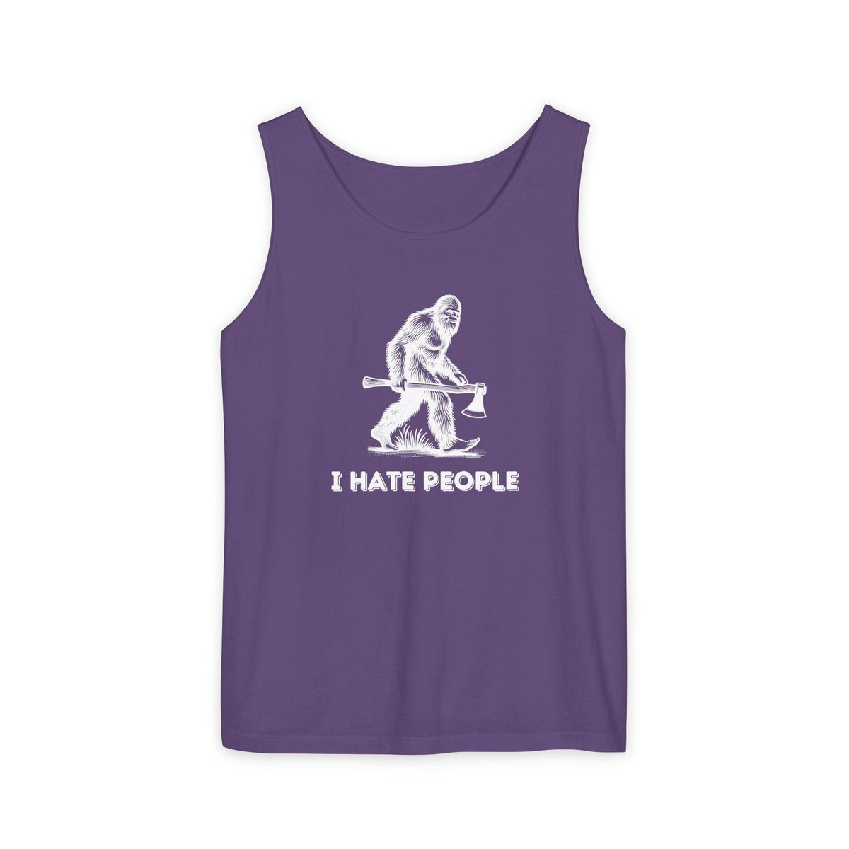 I Hate People – Bigfoot Unisex Jersey Tank