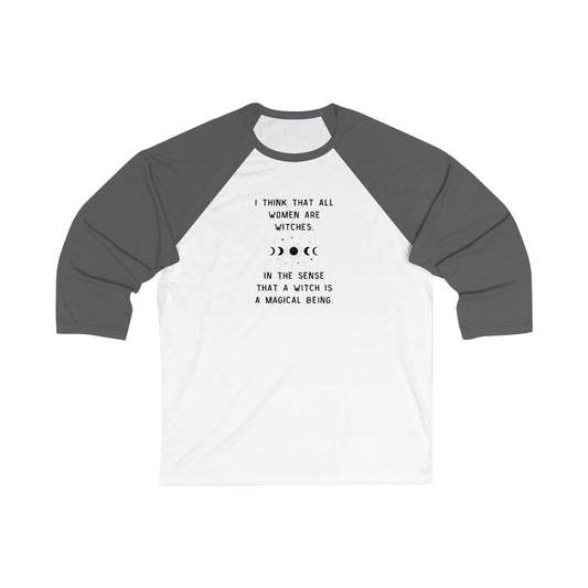 Empowered Witch Baseball Tee - Phases of the Moon (Unisex 3/4 Sleeve)