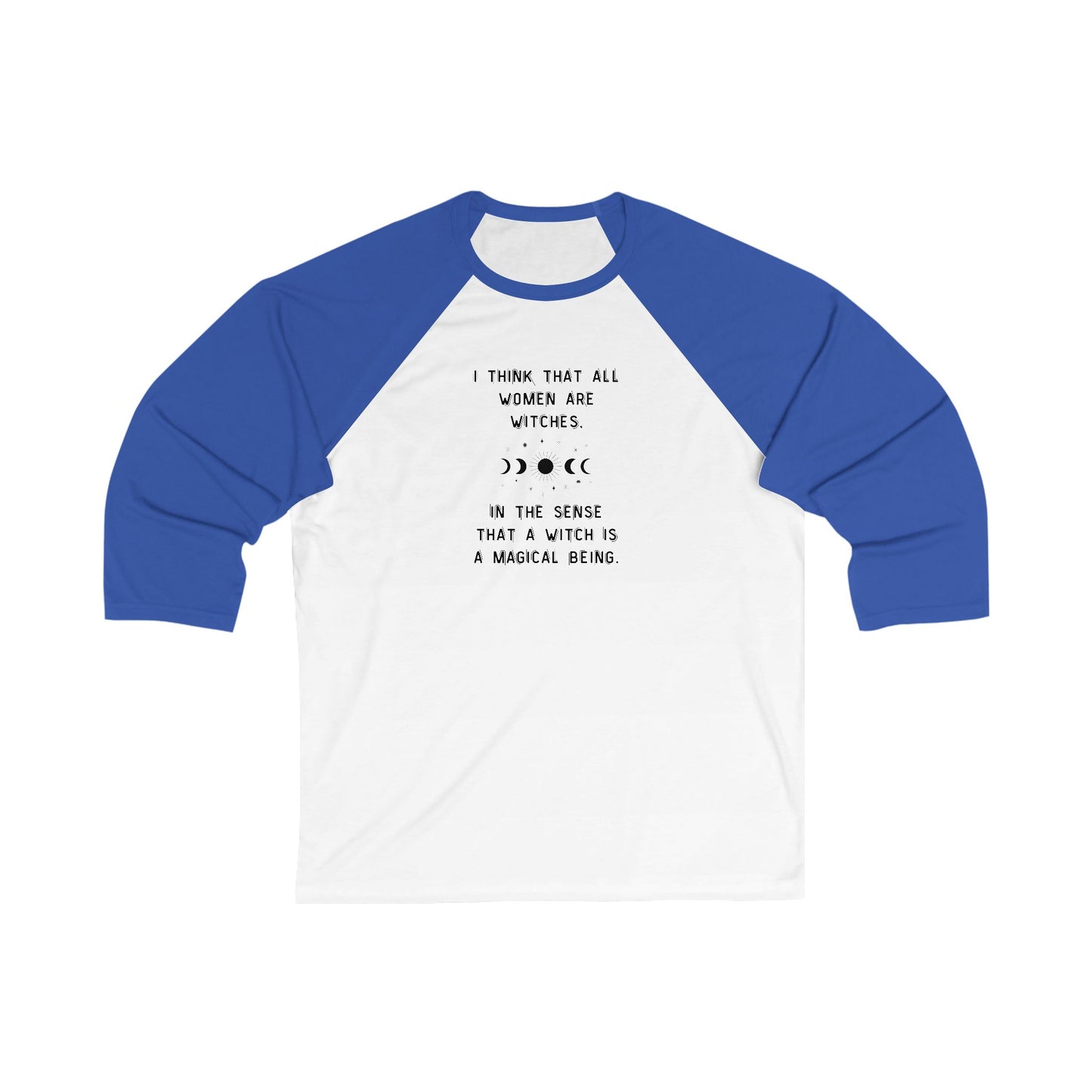 Empowered Witch Baseball Tee - Phases of the Moon (Unisex 3/4 Sleeve)