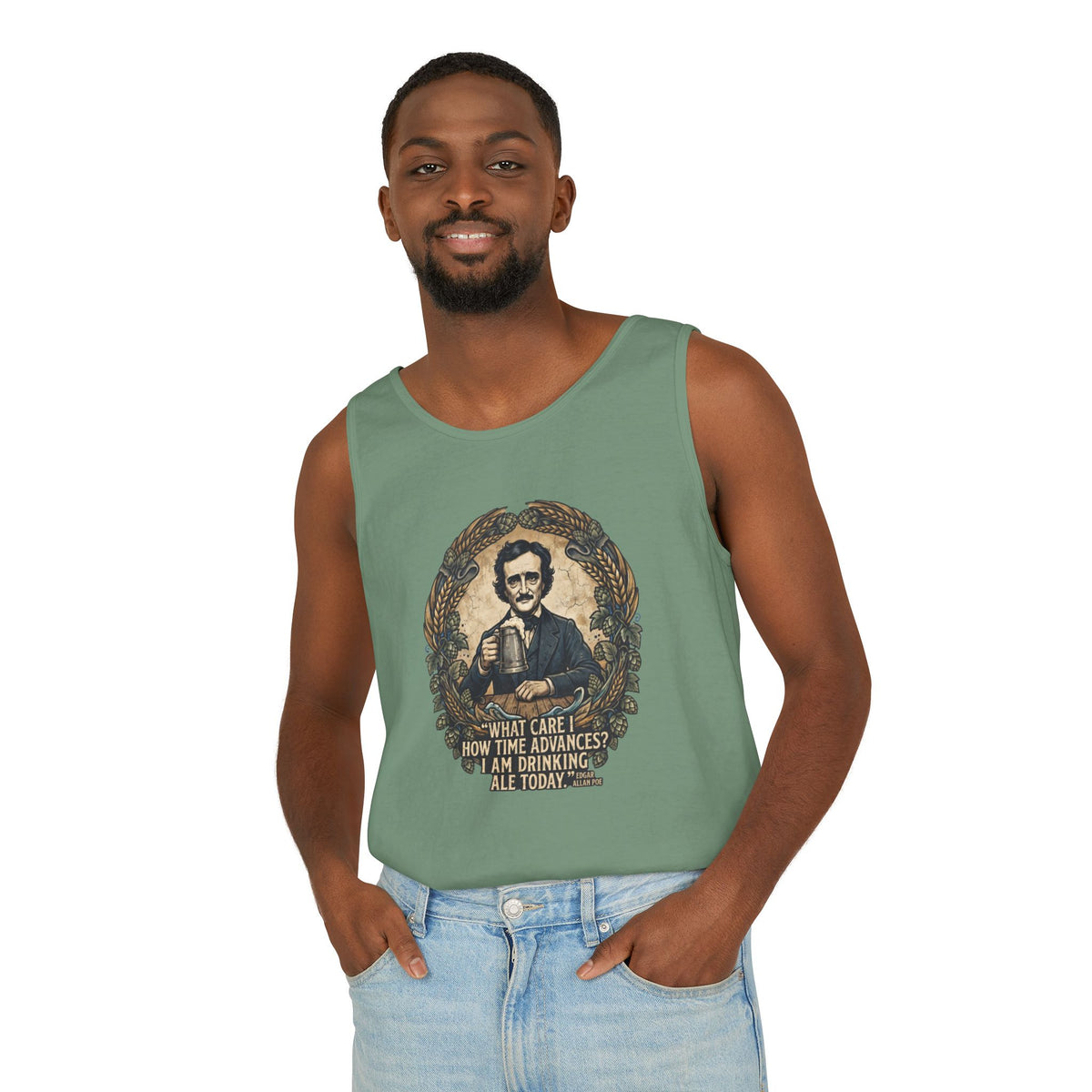 I Am Drinking Ale Today Edgar Allan Poe Tank Top