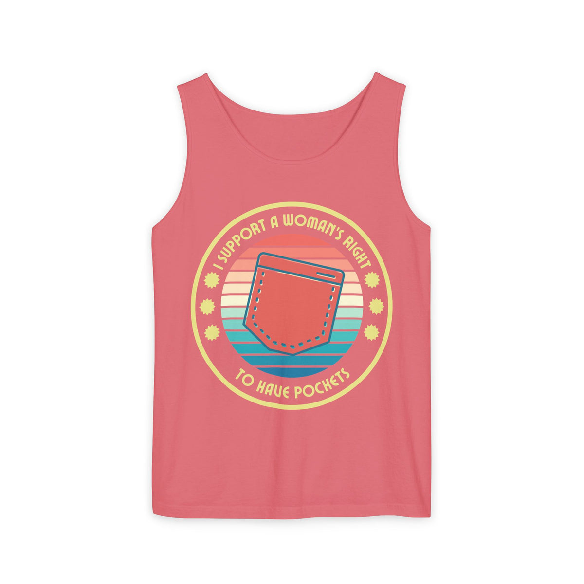 I Support a Woman’s Right to Have Pockets – Unisex Jersey Tank
