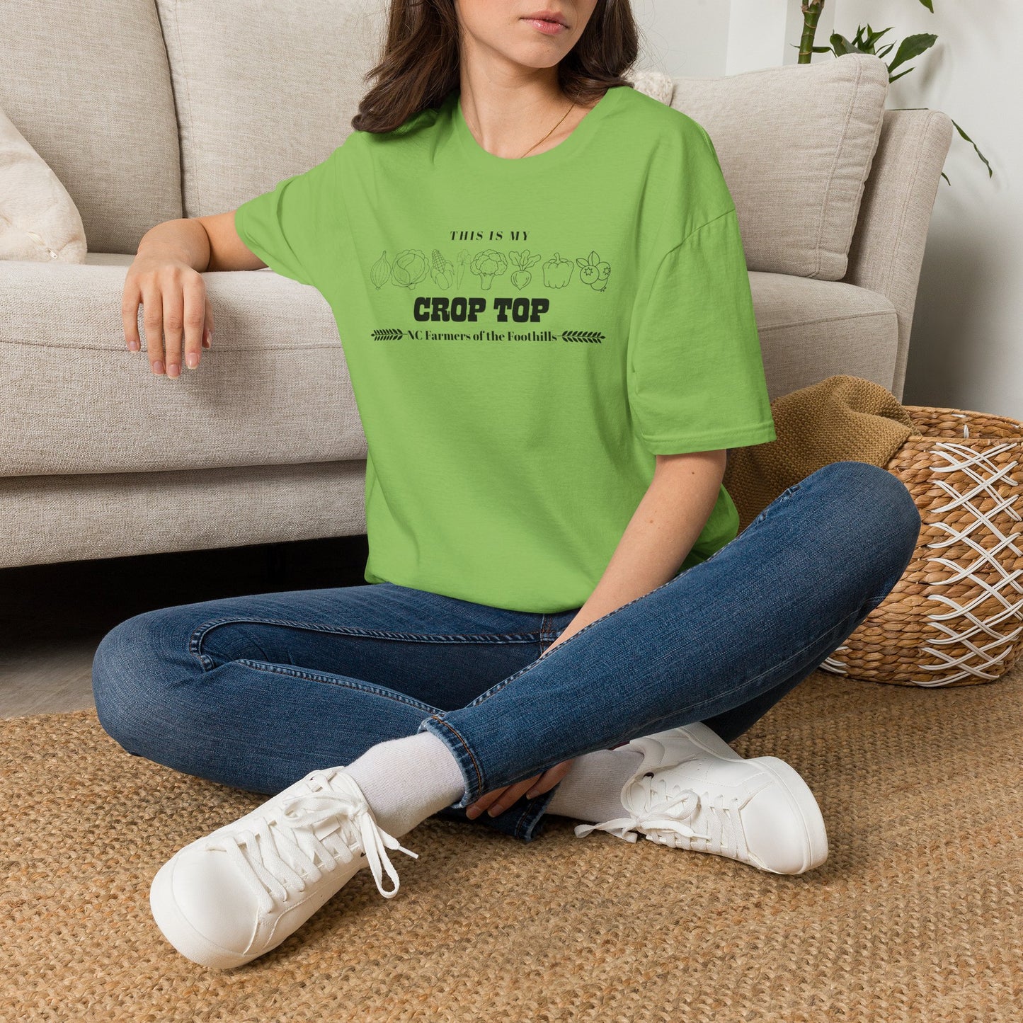 NC Farmers of the Foothills "This Is My Crop Top" Graphic T-Shirt