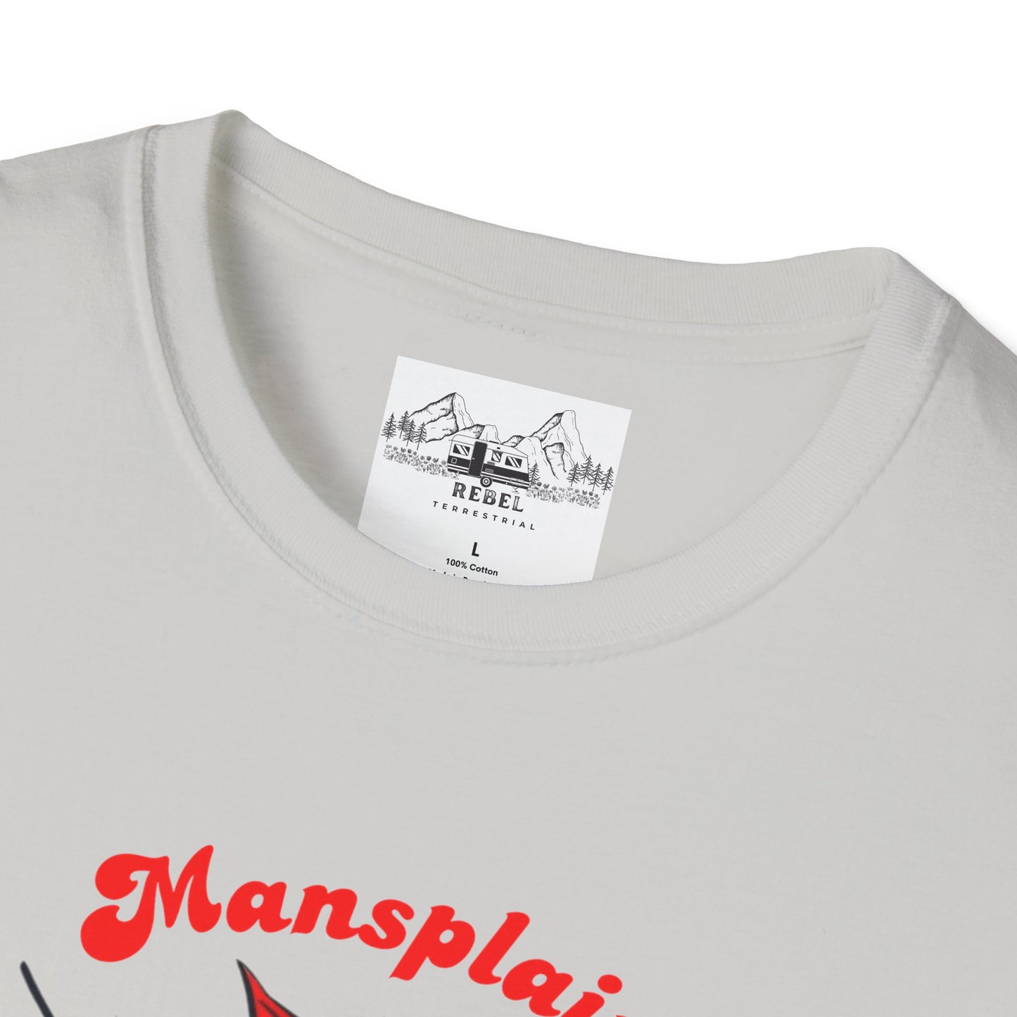 Mansplain Elsewhere - Vintage Feminist T-Shirt