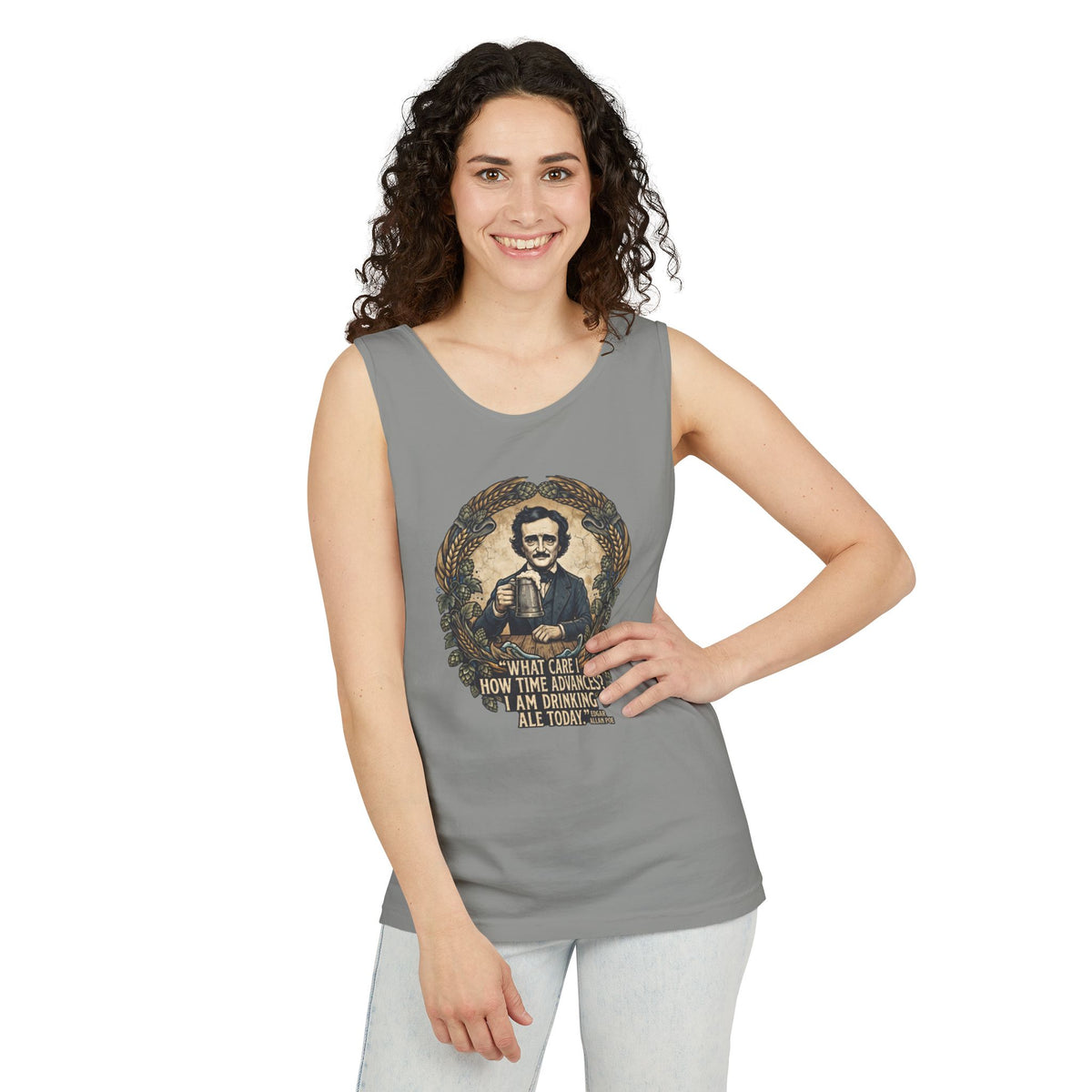 I Am Drinking Ale Today Edgar Allan Poe Tank Top