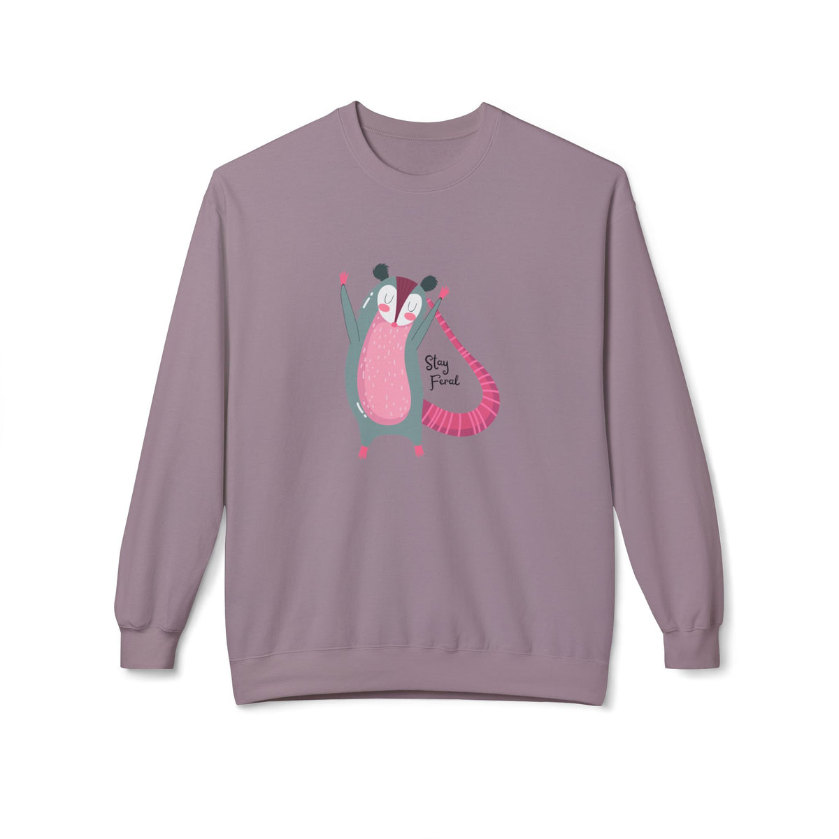 Stay Feral – Possum Crewneck Sweatshirt
