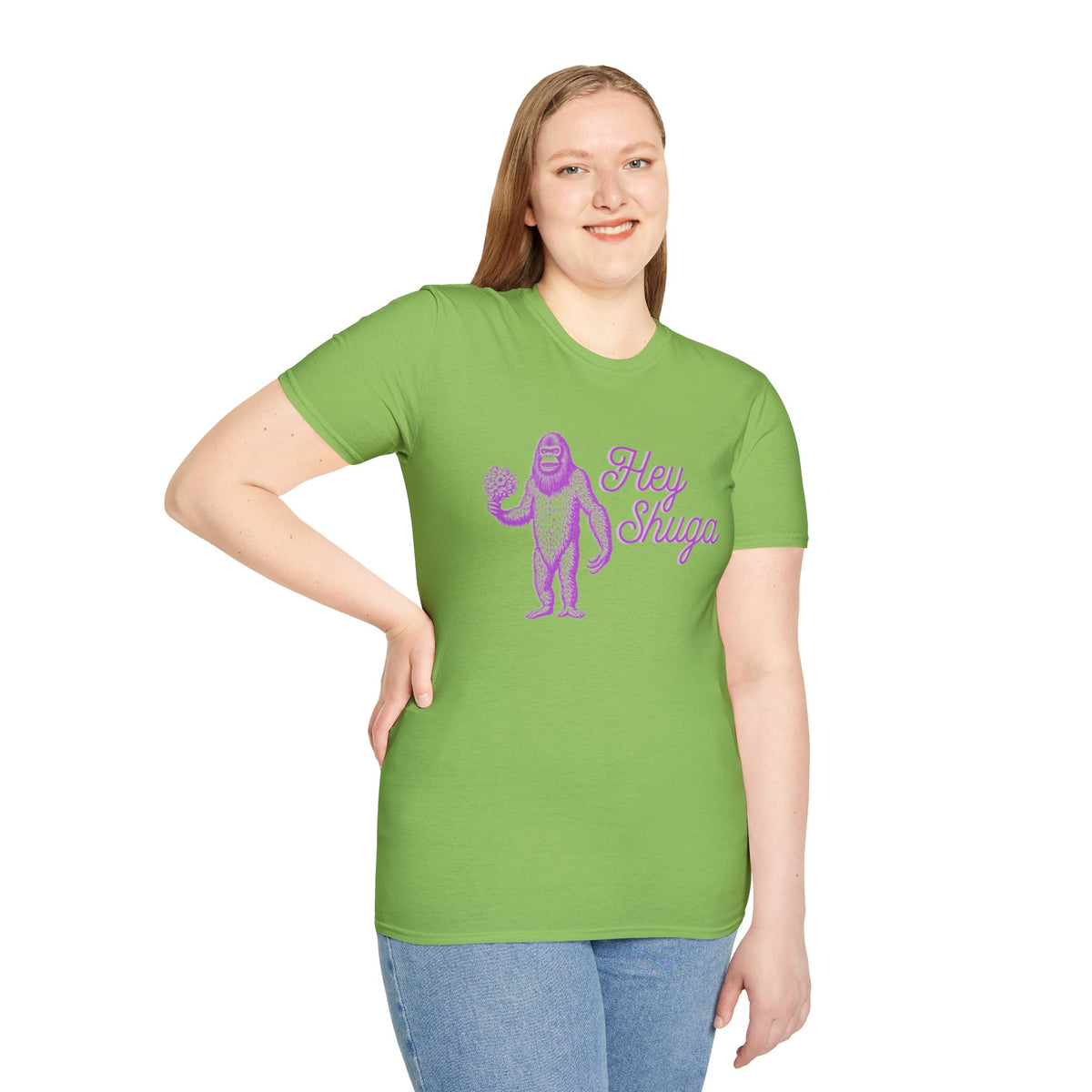 Hey Shuga Bigfoot Unisex Softstyle T-Shirt
