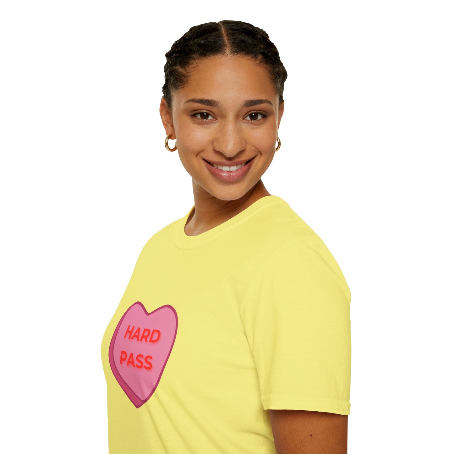 Hard Pass Candy Heart Crew Neck Tee