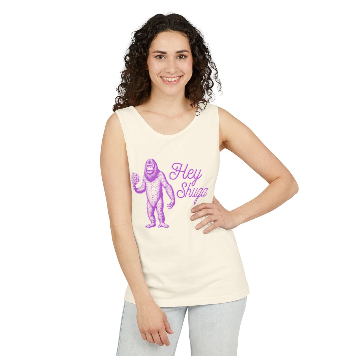 Hey Shuga Bigfoot Unisex Tank Top