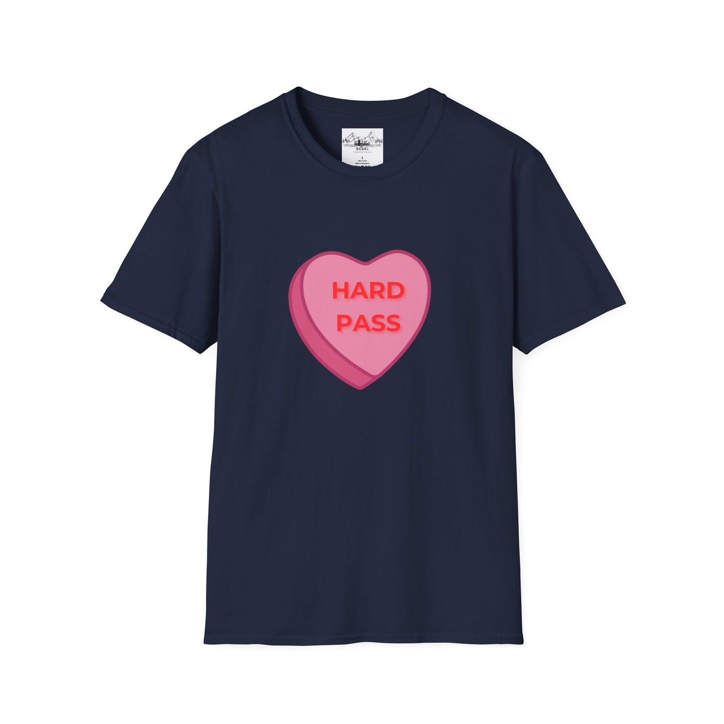 Hard Pass Candy Heart Crew Neck Tee
