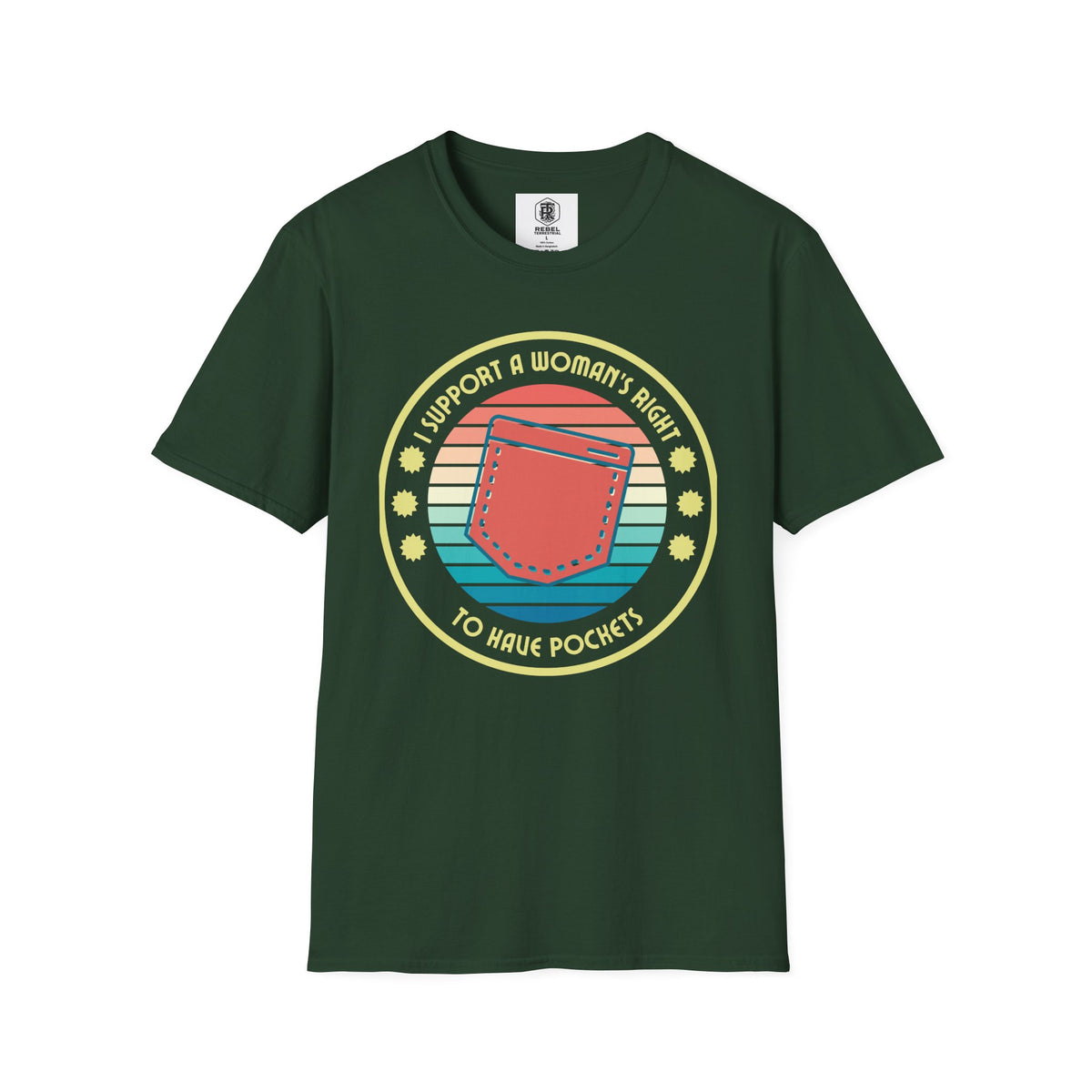 I Support a Woman’s Right to Have Pockets – Retro T-Shirt
