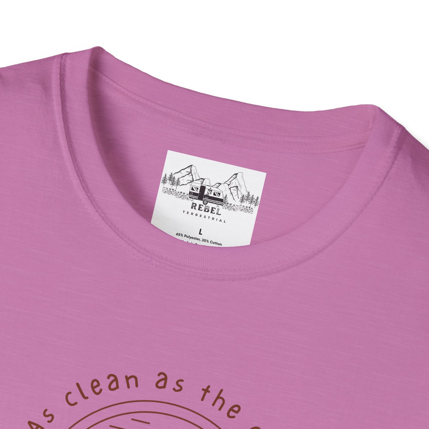 As Clean as the Creek I Bathed In – Mountain Creek Unisex Softstyle T-Shirt
