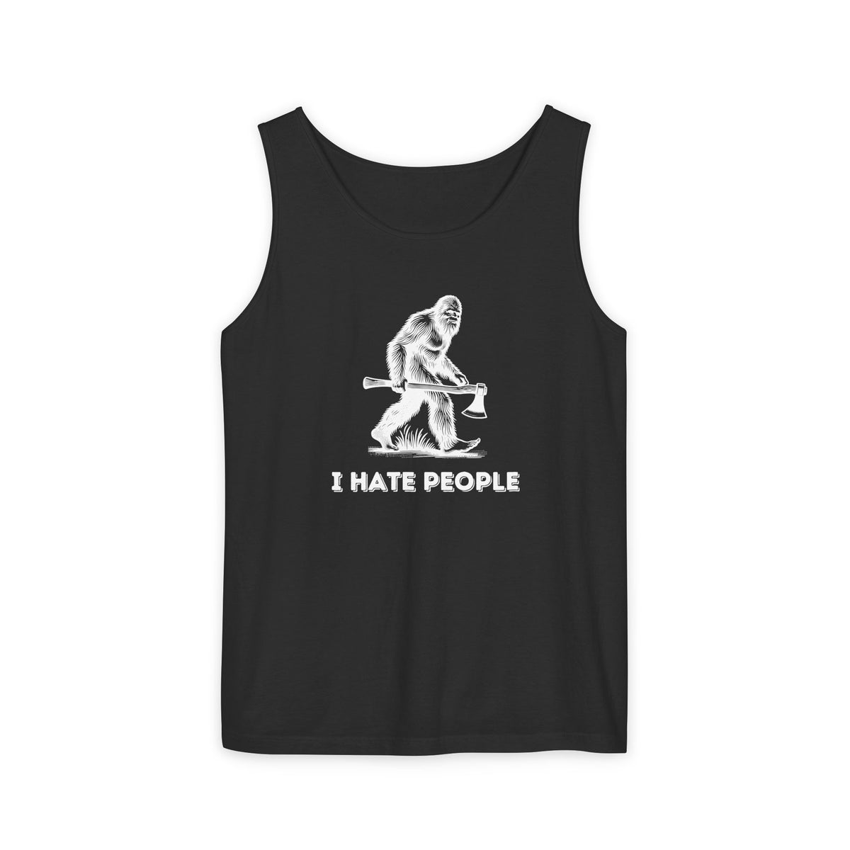 I Hate People – Bigfoot Unisex Jersey Tank