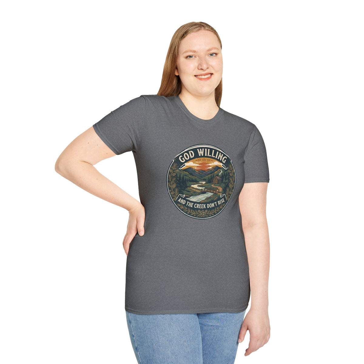 Creek Don't Rise Appalachian Motto T-Shirt