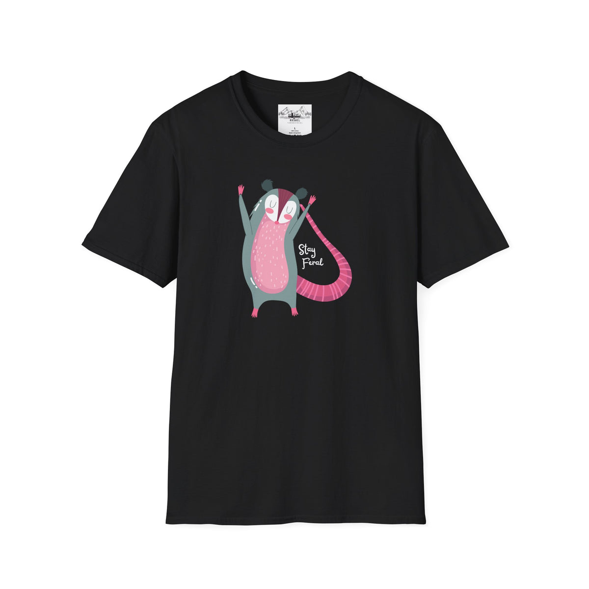 Stay Feral – Happy Possum T-Shirt