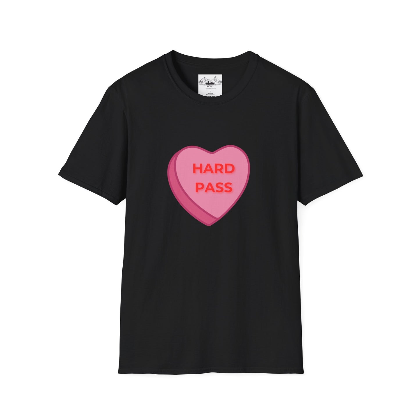 Hard Pass Candy Heart Crew Neck Tee