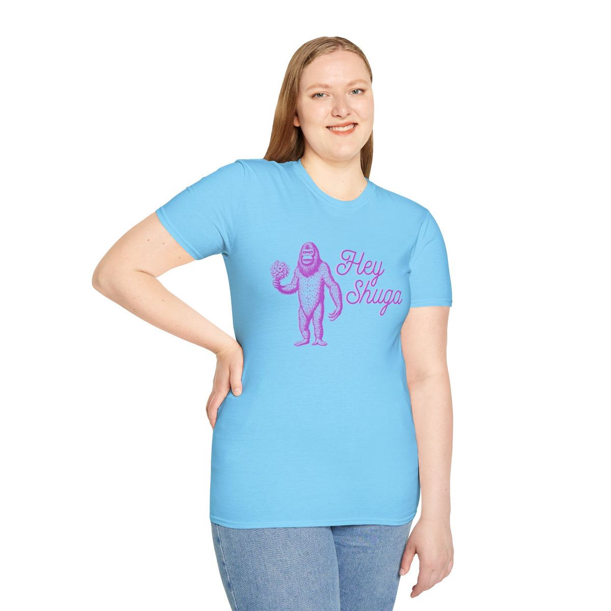 Hey Shuga Bigfoot Unisex Softstyle T-Shirt